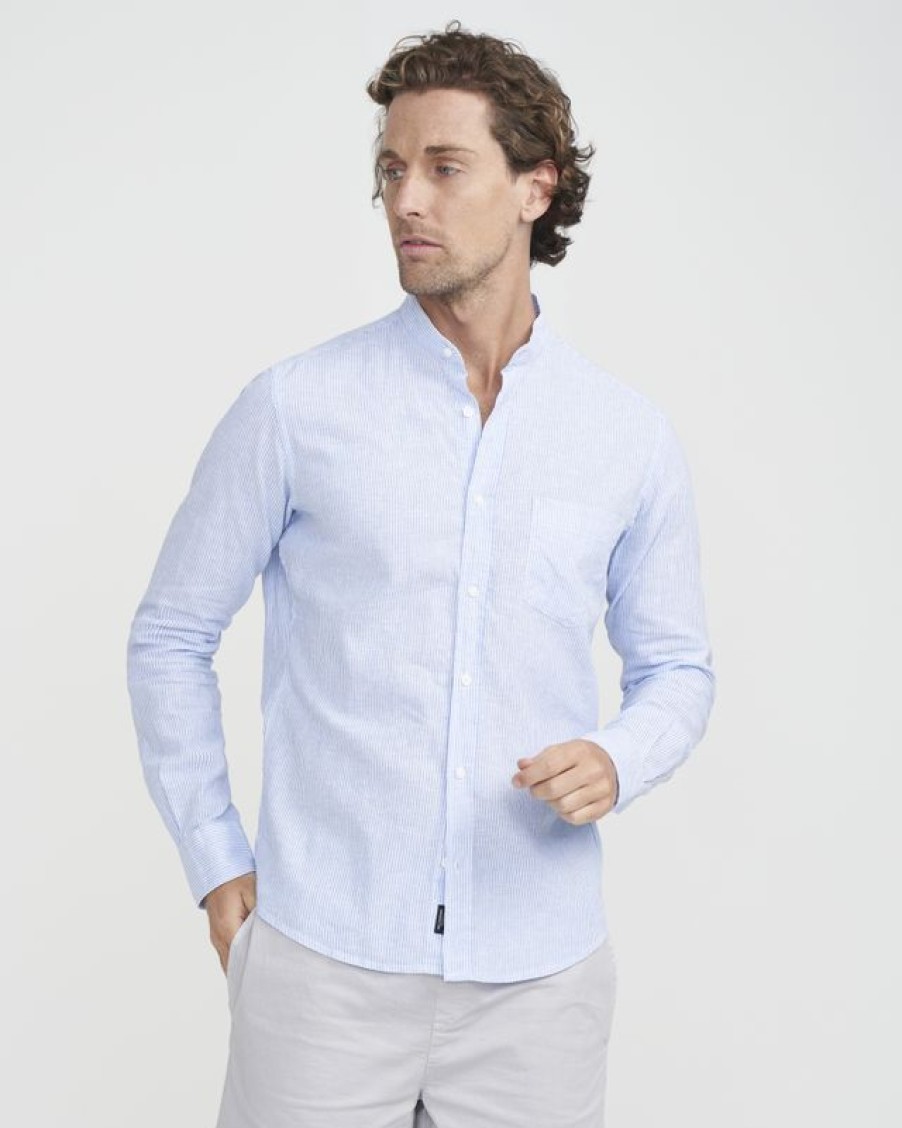 Windproof Holebrook | Dag Collarless Shirt